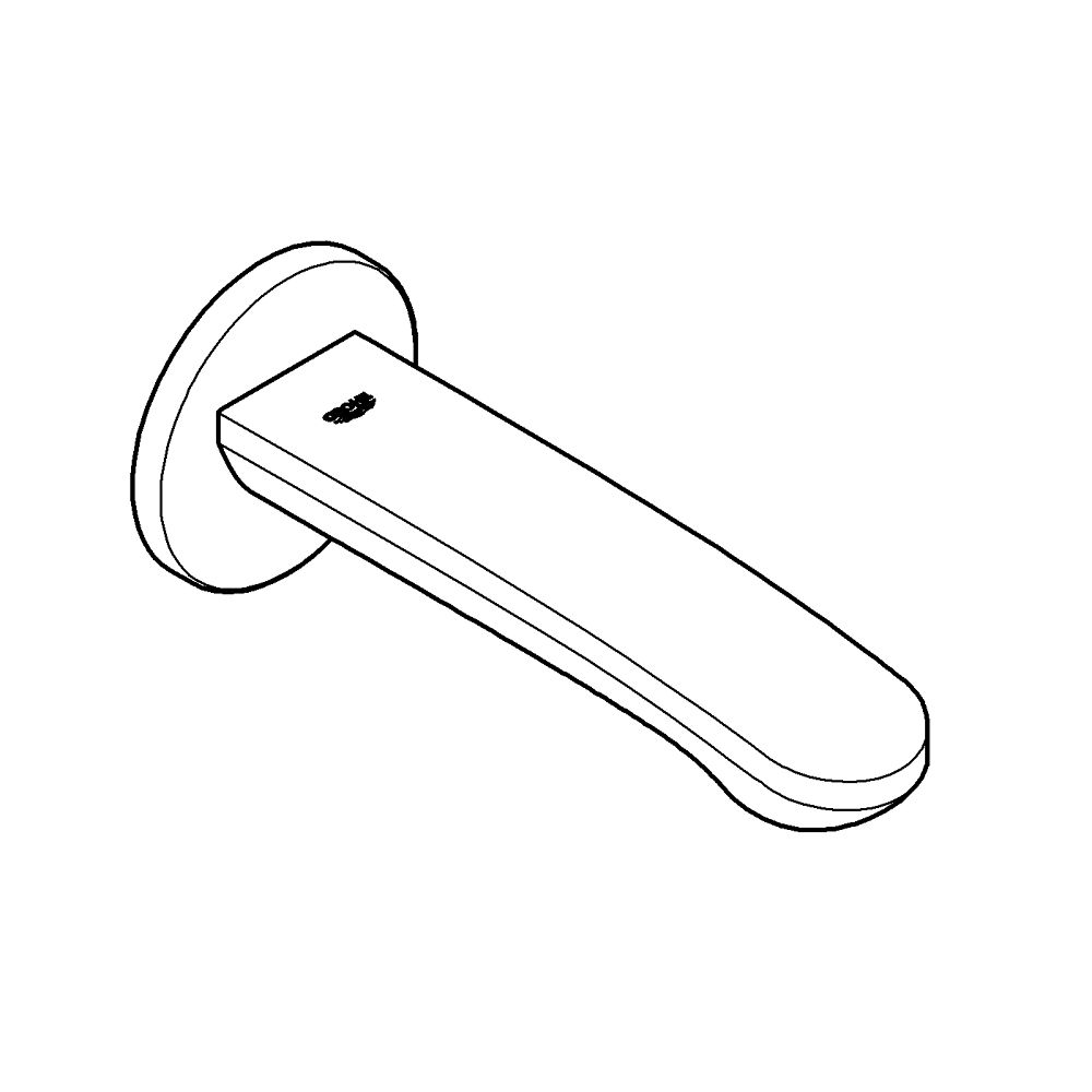 GROHE EUROSTYLE COSMOPOLITAN BATH SPOUT | CHROME 1/2 IN