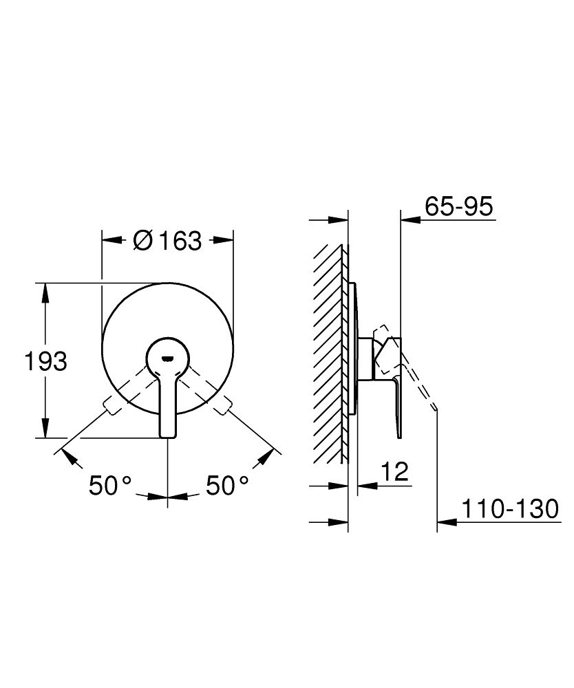 GROHE LINEARE SINGLE-LEVER SHOWER MIXER | CHROME