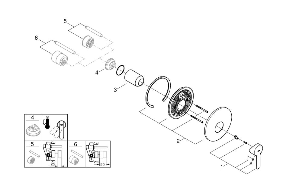 GROHE LINEARE SINGLE-LEVER SHOWER MIXER | CHROME