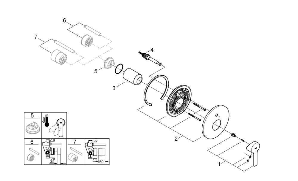 GROHE LINEARE SINGLE-LEVER BATH MIXER | SUPERSTEEL
