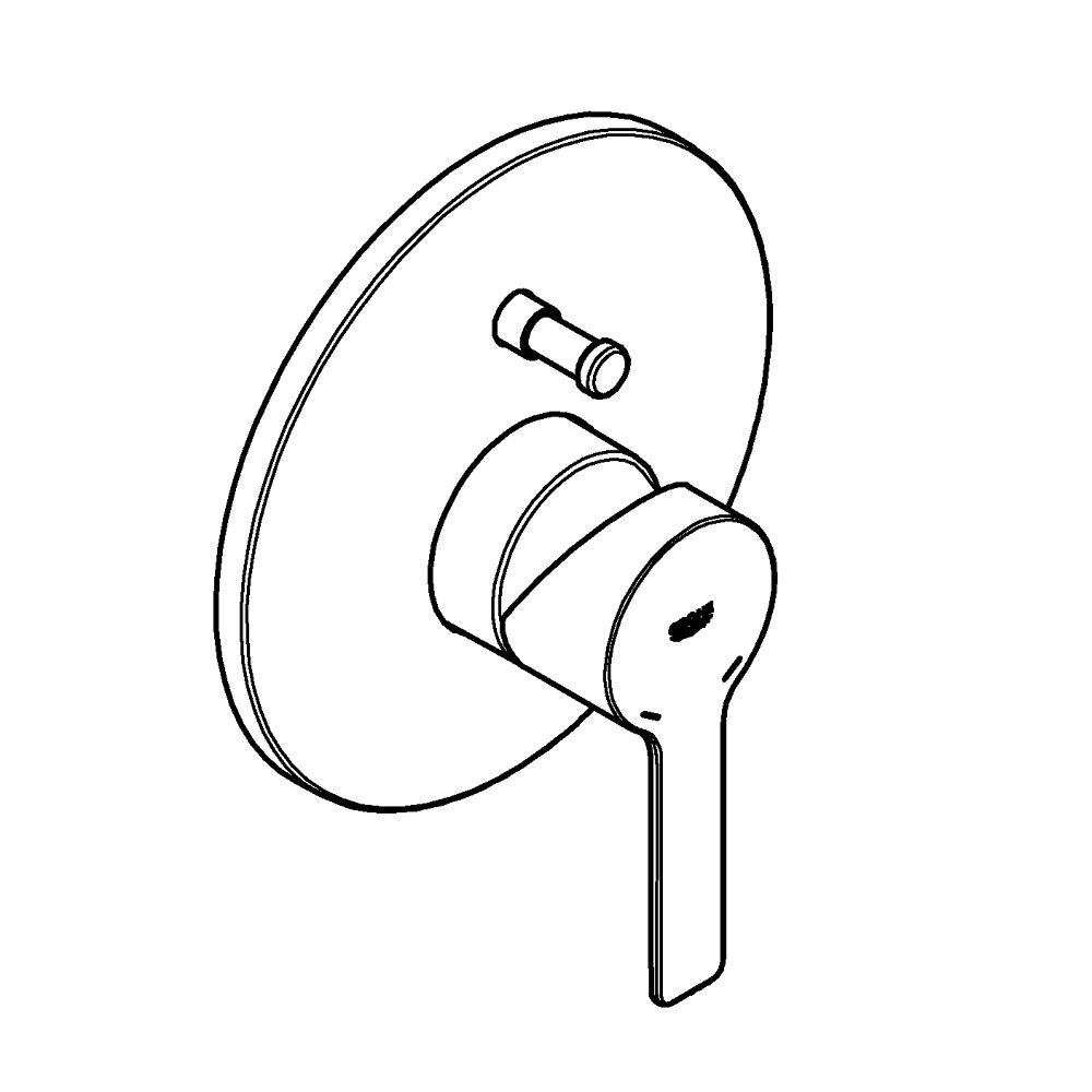 GROHE LINEARE SINGLE-LEVER BATH MIXER | SUPERSTEEL