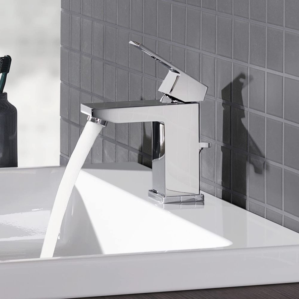 GROHE EUROCUBE SINGLE-LEVER BASIN MIXER | CHROME S-SIZE 1/2 IN