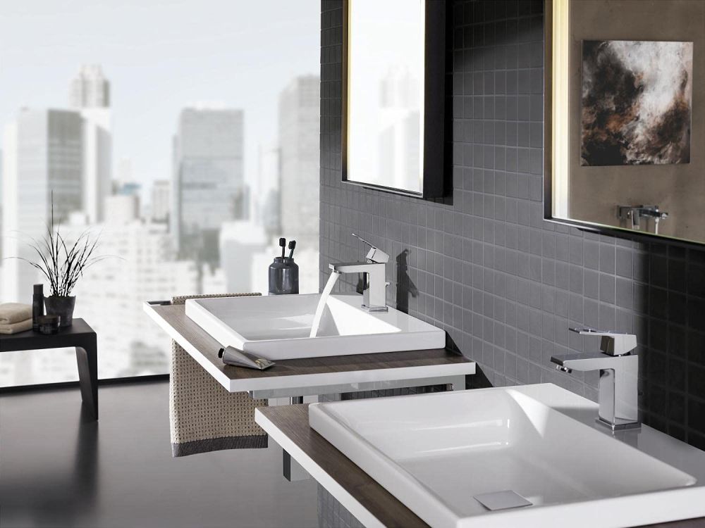 GROHE EUROCUBE SINGLE-LEVER BASIN MIXER | CHROME S-SIZE 1/2 IN