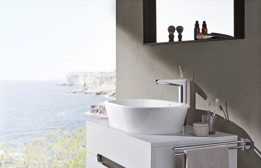 GROHE EURODISC JOY SINGLE-LEVER BASIN MIXER | CHROME XL-SIZE 1/2 IN