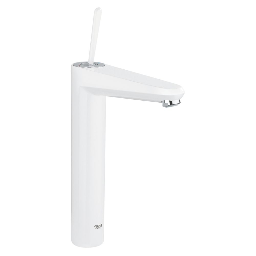GROHE EURODISC JOY SINGLE-LEVER BASIN MIXER | MOON WHITE/CHROME XL-SIZE 1/2 IN