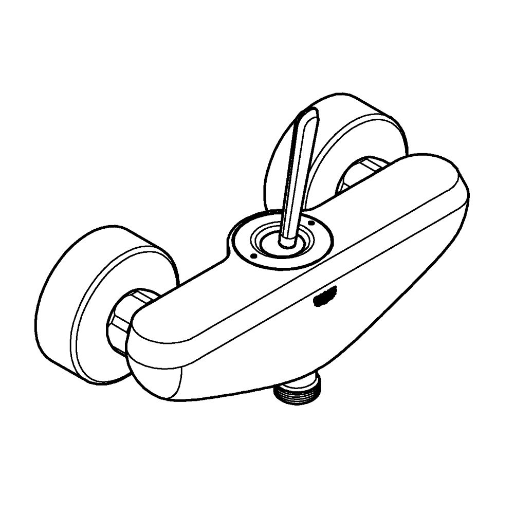 GROHE EURODISC JOY SINGLE-LEVER SHOWER MIXER | CHROME 1/2 IN