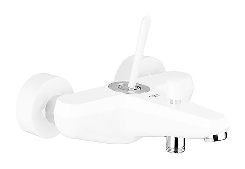 GROHE EURODISC JOY SINGLE-LEVER BATH MIXER | MOON WHITE/CHROME 1/2 IN