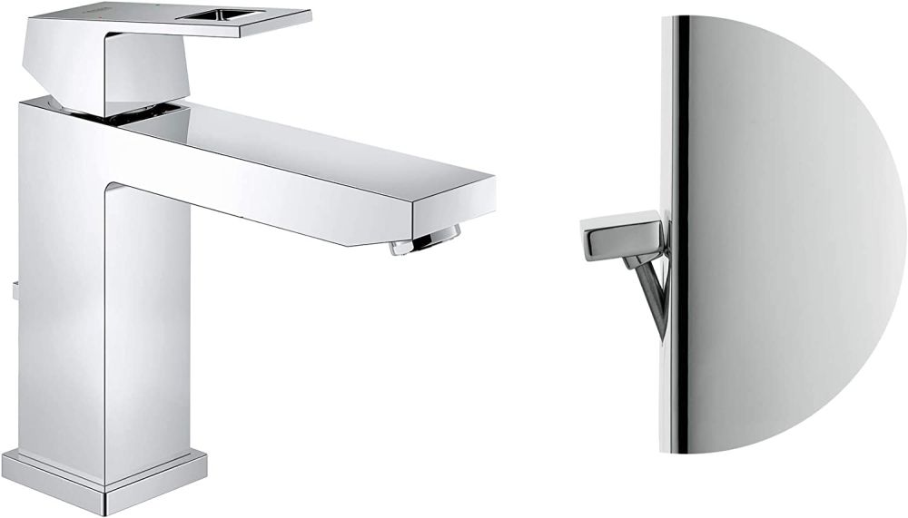 GROHE EUROCUBE SINGLE-LEVER BASIN MIXER | CHROME M-SIZE 1/2 IN