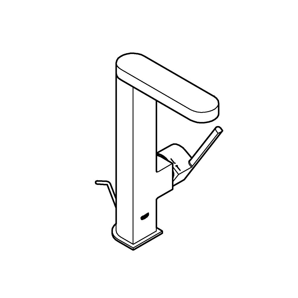 GROHE PLUS SINGLE-LEVER BASIN MIXER | CHROME L-SIZE 1/2 IN