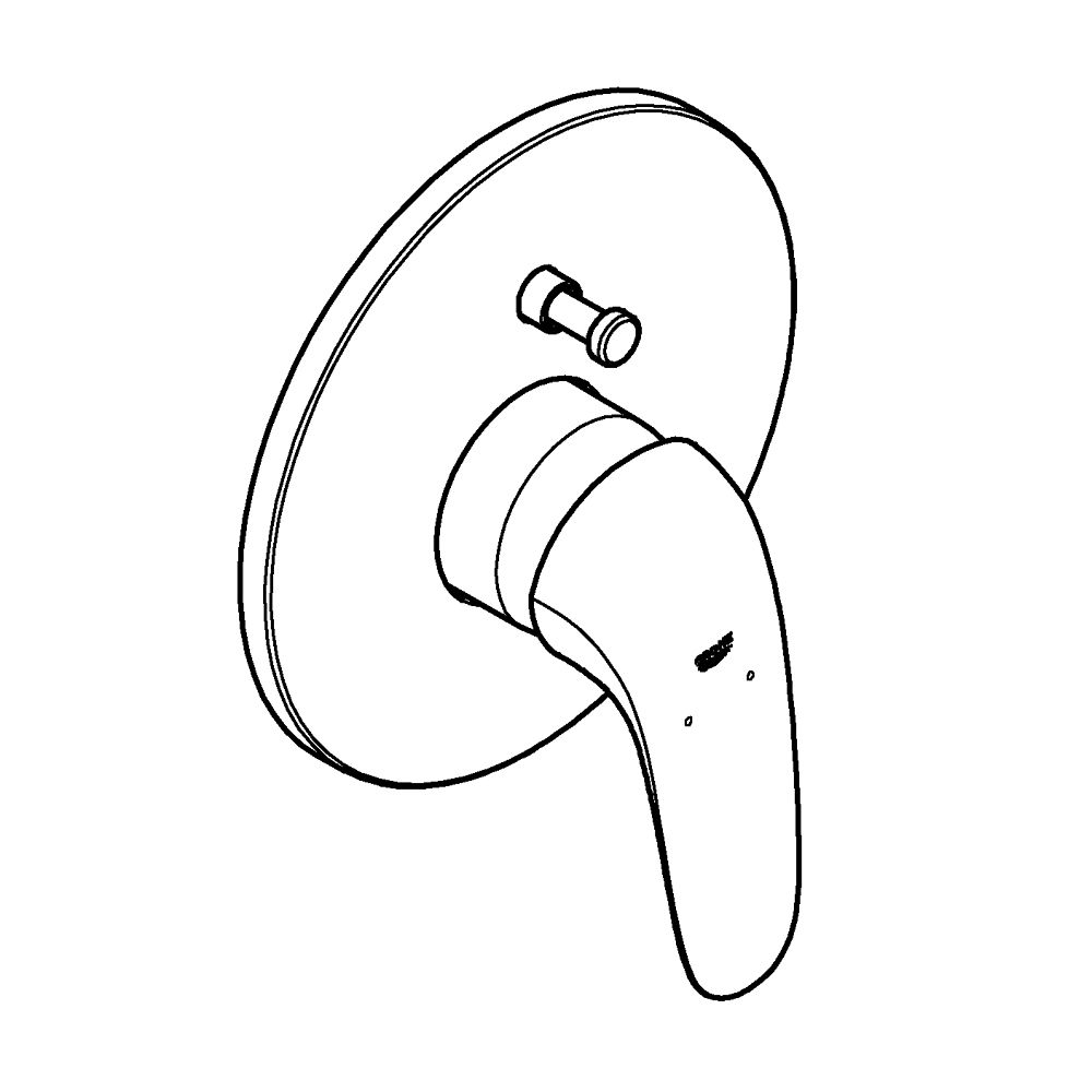 GROHE EUROSTYLE SINGLE-LEVER BATH MIXER | CHROME
