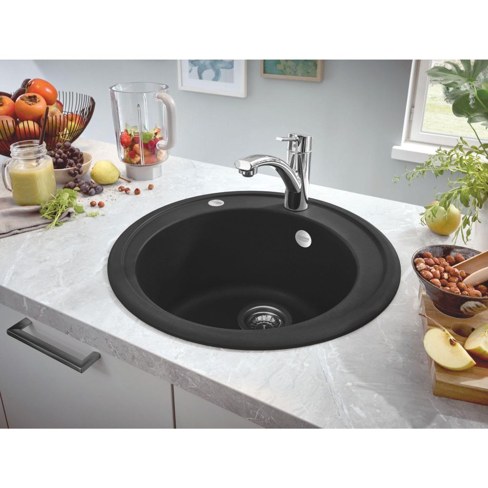 GROHE SWIFT SINGLE-LEVER SINK MIXER, LOW SPOUT | CHROME 1/2 IN