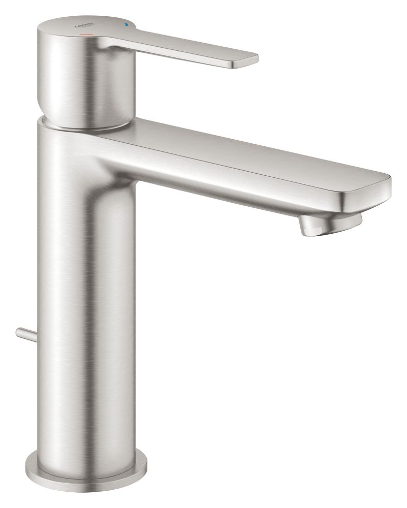 GROHE LINEARE SINGLE-LEVER BASIN MIXER | S-SIZE SUPERSTEEL 1/2 IN