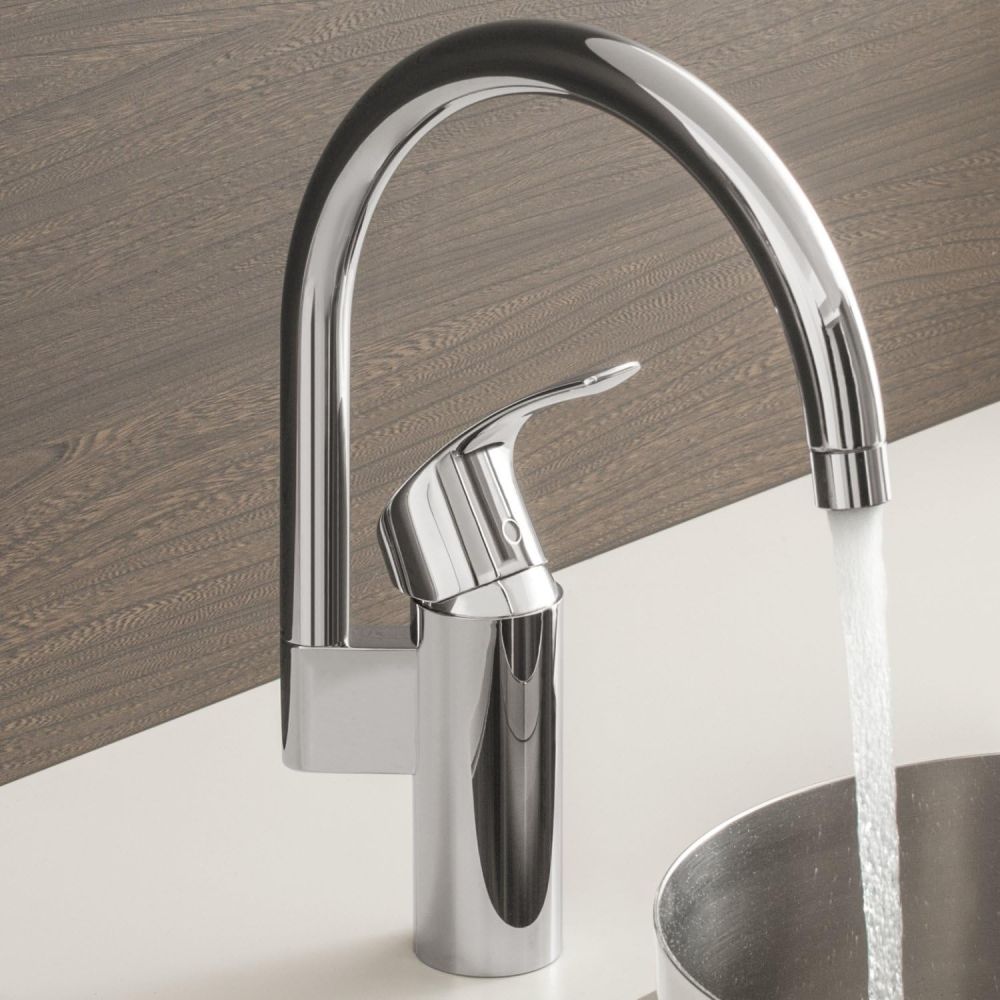 GROHE EUROSMART SINGLE-LEVER SINK MIXER, HIGH SPOUT | CHROME 1/2 IN - ALTERNATIVE: GH3320200F
