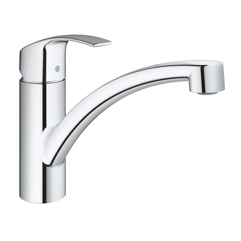 GROHE EUROSMART SINGLE-LEVER SINK MIXER, LOW SPOUT | CHROME 1/2 IN