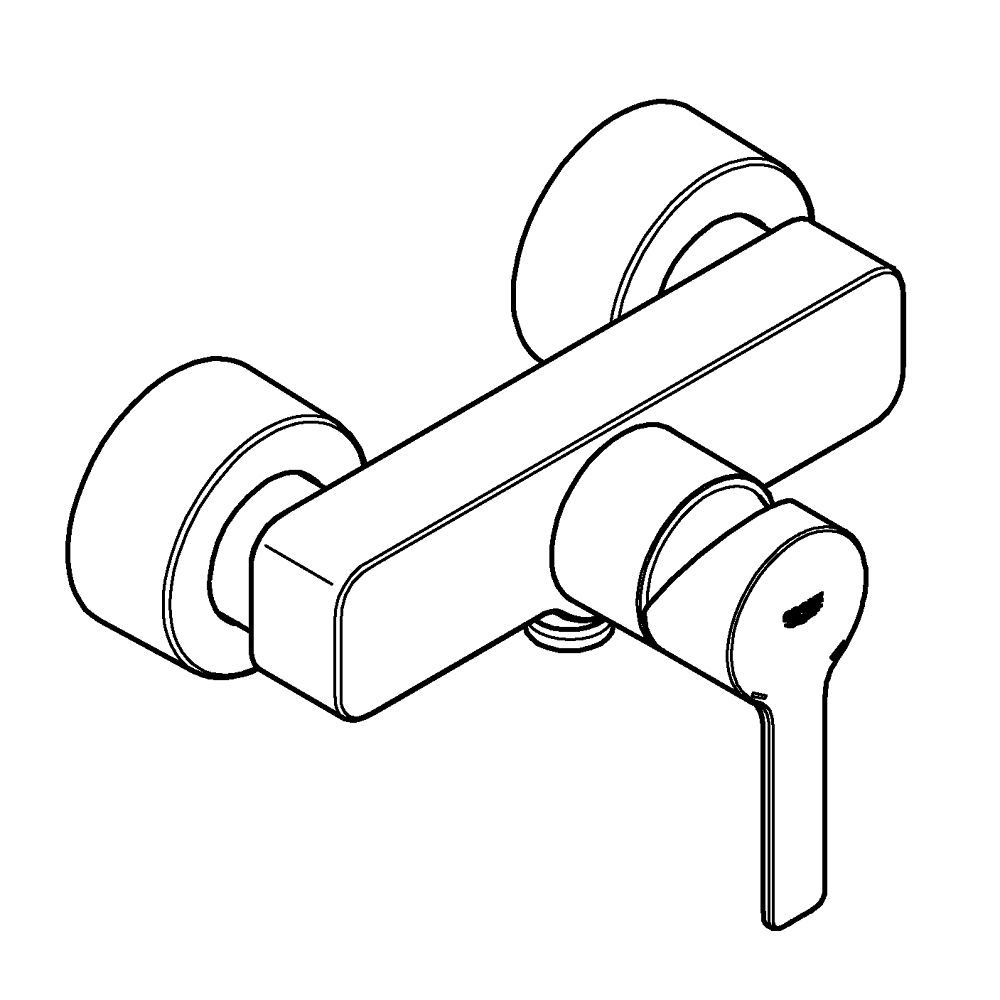 GROHE LINEARE SINGLE-LEVER SHOWER MIXER | SUPERSTEEL 1/2 IN