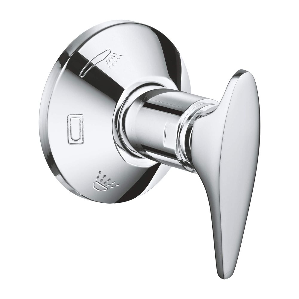 GROHE HEAD PART LEVER + SHIELD + SLIDING FLANG|CHROME