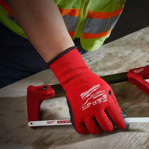 MILWAUKEE CUT LEVEL 3 DIPPED GLOVES - M/8 - 1PC
