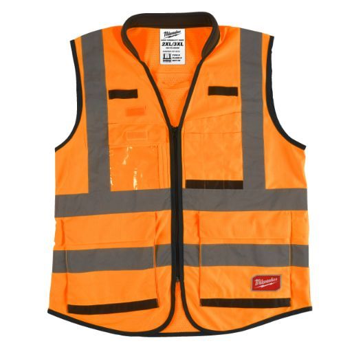 MILWAUKEE PREMIUM HI-VISIBILITY VEST ORANGE - 2XL/3XL | 1PC
