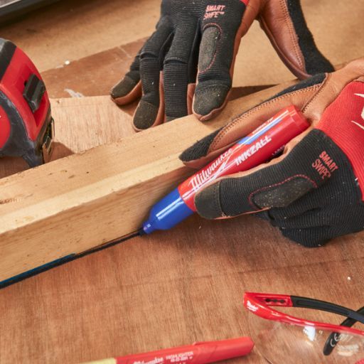 MILWAUKEE HYBRID LEATHER GLOVES - M/8 - 1PC