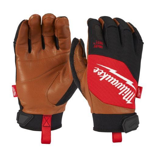 MILWAUKEE HYBRID LEATHER GLOVES - M/8 - 1PC