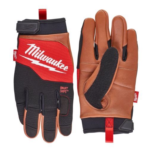 MILWAUKEE HYBRID LEATHER GLOVES - M/8 - 1PC