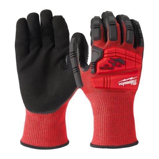 MILWAUKEE IMPACT CUT LEVEL 3 GLOVES - 9/L -1PRS.
