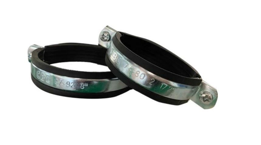 CBC GI HANGING CLAMP WITH RUBBER | 159-166 | 6 IN