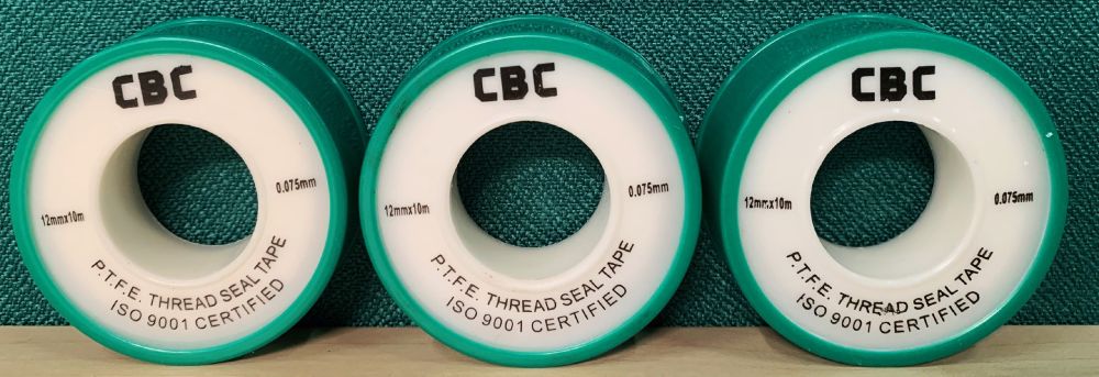 TEFLON TAPE CBC BRAND 12MMX10MX0.075MM