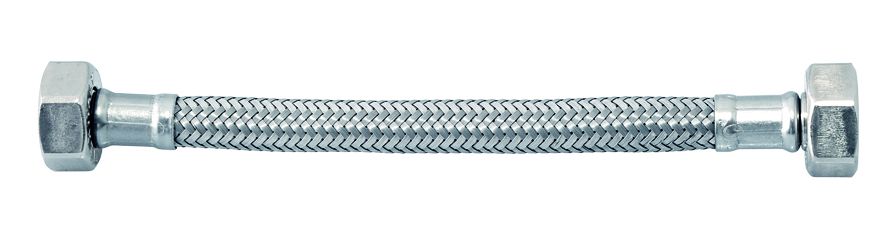FLEXITALY STAINLESS STEEL FLEXIBLE HOSE DN8 1/2F X 1/2F | 120 CM