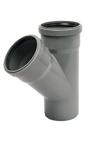 ULTRA SW TEE 45° UPVC D D82.4