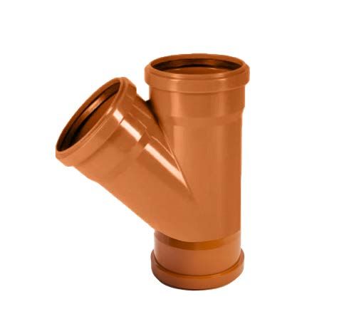 ULTRA DRAIN TEE 45° UPVC T D160