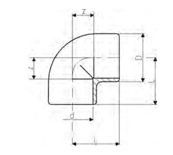 UPVC 90 DEG ELBOW 6