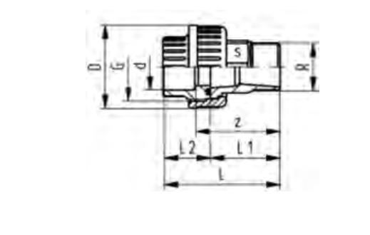 UPVC ADAPTOR UNION BRASS MALE 3