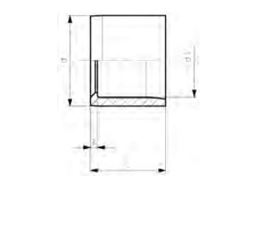 UPVC REDUCING BUSH 3/4X1/2