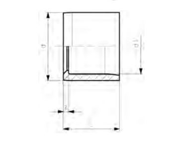 UPVC REDUCING BUSH 8X6