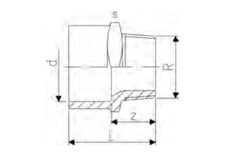 UPVC MALE THREAD ADAPTOR 2X63MM