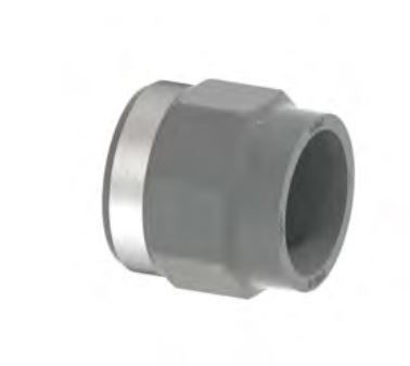 UPVC FEMALE PLAIN X THREADED SOCKET 1/2