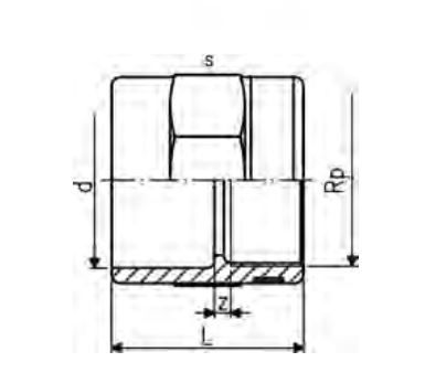 UPVC FEMALE PLAIN X THREADED SOCKET 1/2
