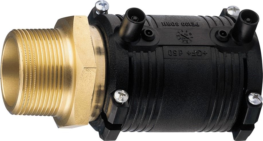 PE100 E/F TRANS.COUPLER PE/BRASS KIT MALE 32X3/4
