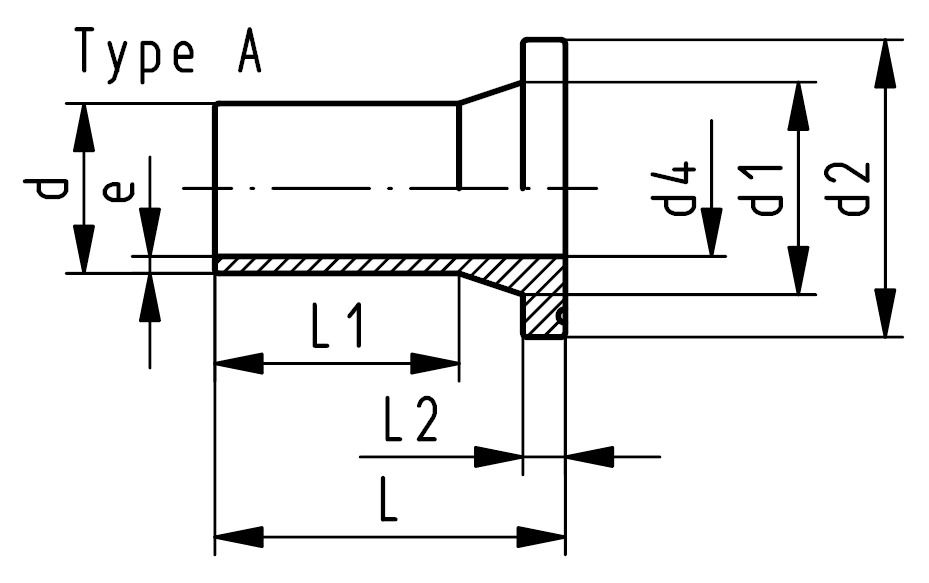 PE100 FLANGE ADAPTOR SDR11 90 MM