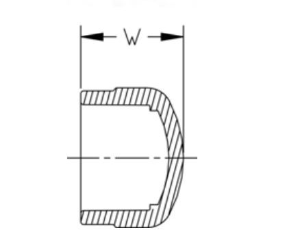 UPVC SCH80 SOLVENT END CAP 6