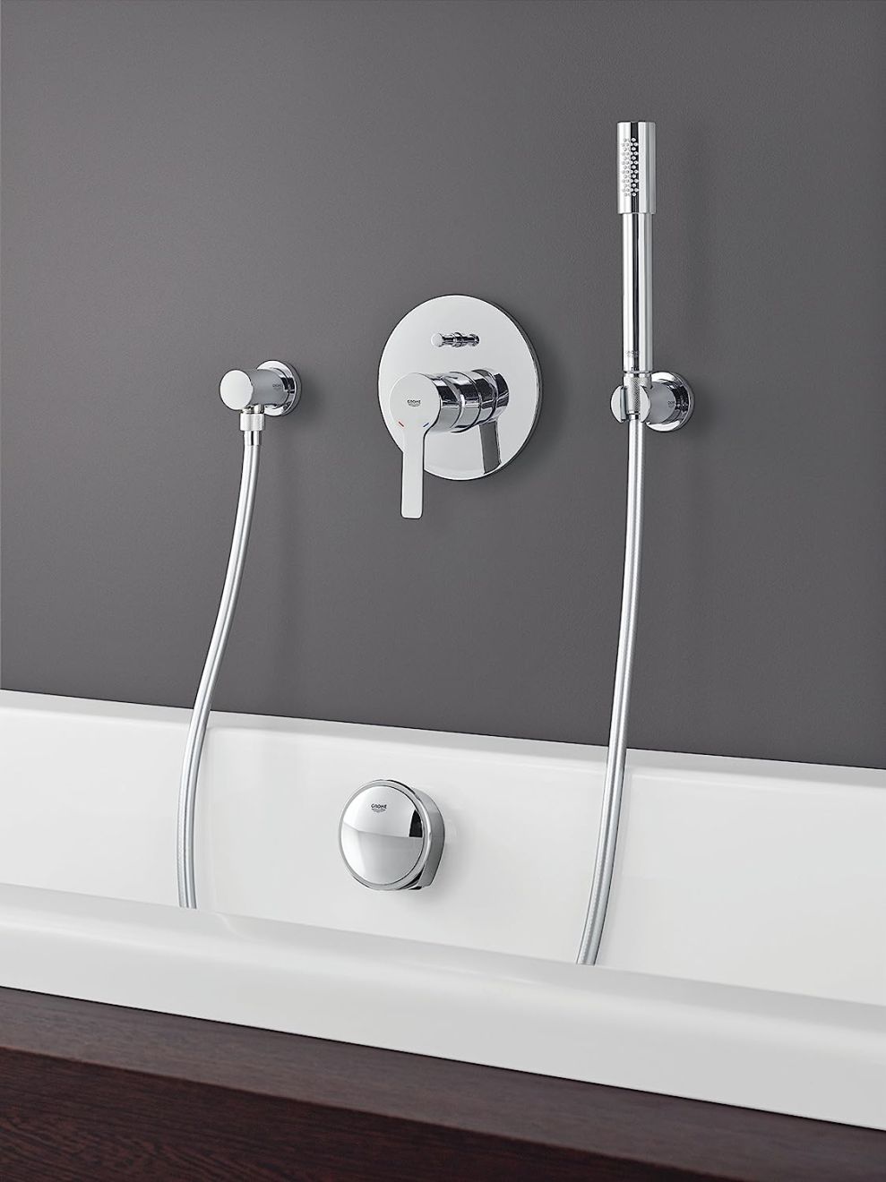 GROHE LINEARE SINGLE-LEVER BATH MIXER | CHROME