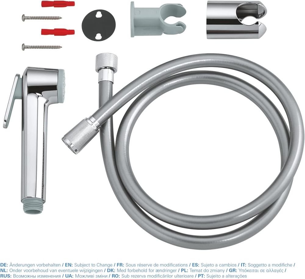 GROHE TEMPESTA-F TRIGGER SPRAY 30, SPRAY SET, 1 SPRAY | CHROME, 1250 MM SILVERFLEX HOSE