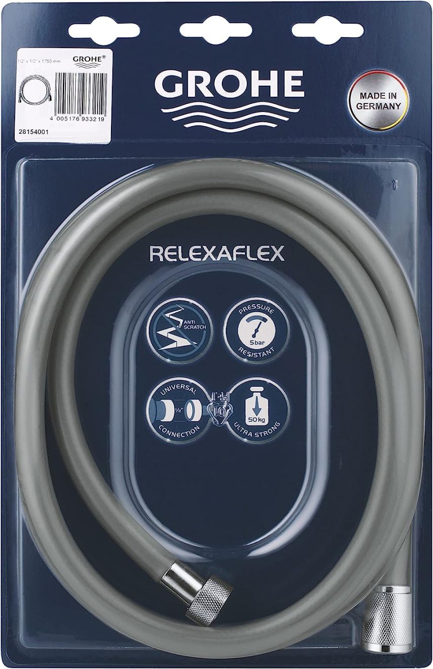 GROHE RELEXAFLEX SHOWER HOSE | 1750 MM | STARLIGHT CHROME