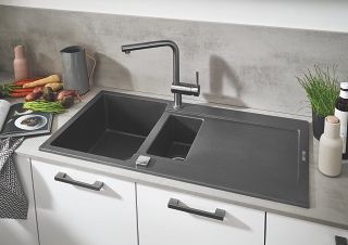 GROHE MINTA SINGLE-LEVER SINK MIXER, L-SPOUT | CHROME 1/2 IN