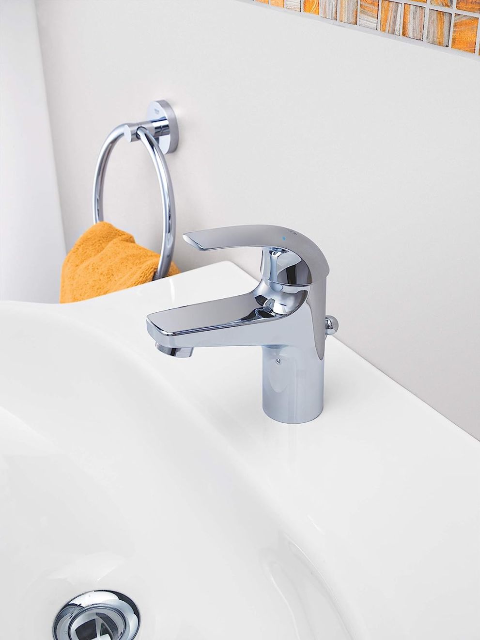 GROHE BAUCURVE SINGLE-LEVER BASIN MIXER | 1/2 INCH | CHROME