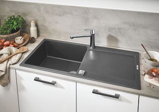 GROHE EUROSMART SINGLE-LEVER SINK MIXER, LOW SPOUT | CHROME 1/2 IN