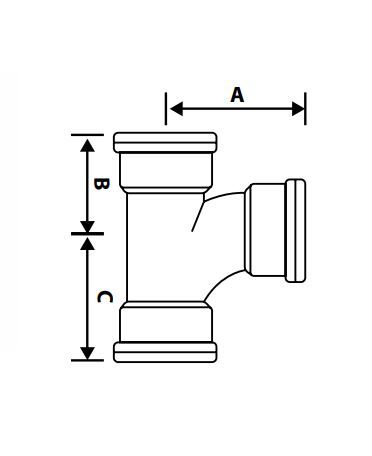 UPVC DRAIN TRB SKT TEE 871/2 DEG 110MM