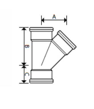 UPVC DRAIN TRB SKT 'Y' BRANCH 110MM