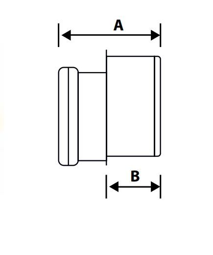 UPVC DRAIN LEVEL INVERT REDUCER 110X82MM